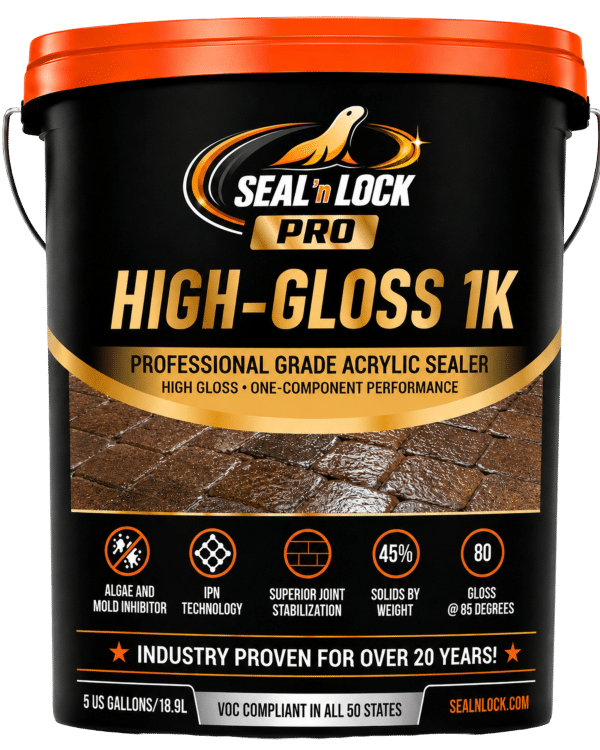 Seal 'n Lock PRO High-Gloss 1K waterborne paver sealer pail